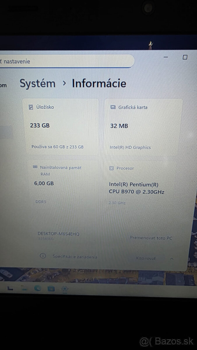 Predám Notebook Lenovo ThinkPad E330. - 6