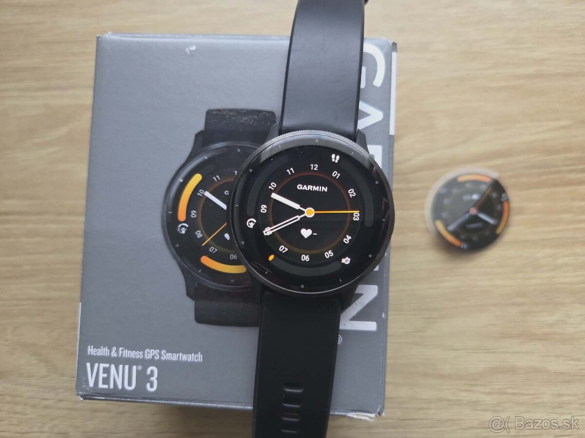 Garmin Venu 3 Slate/Black Band, top, zaruka - 6