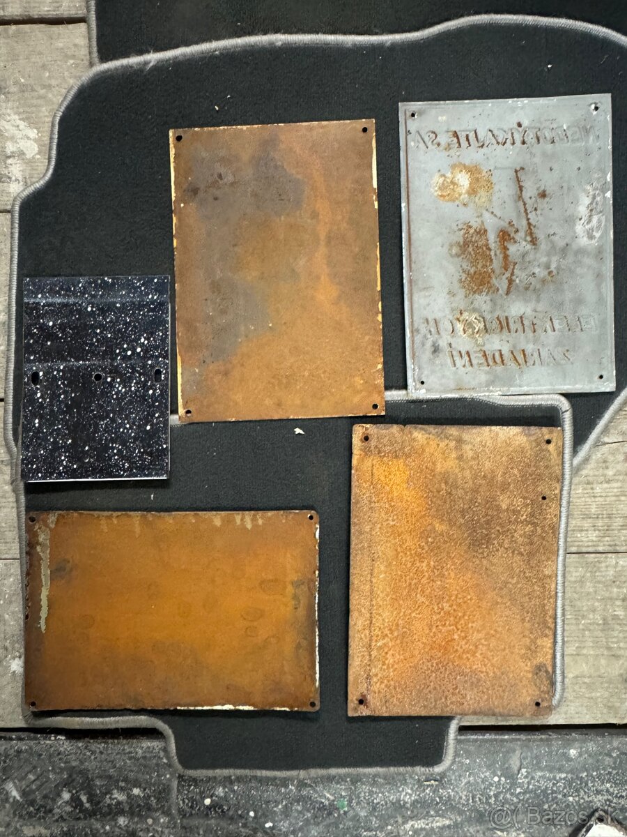 Plechové tabule, smaltovné tabule - 6