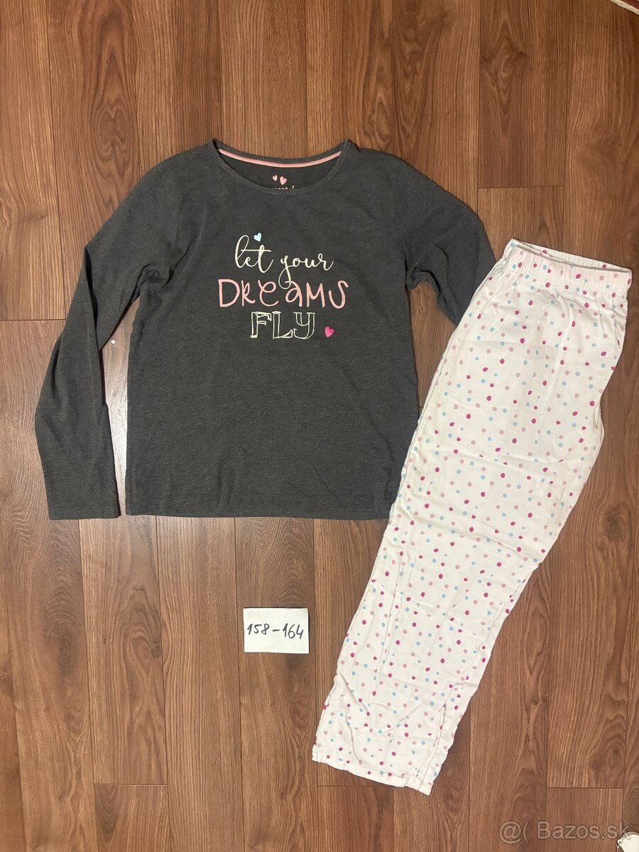 Dievcenske pyzama vel. 152/158/164 - 6