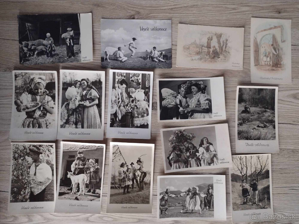 Predám pohľadnice - zvieratá, bábiky, doprava, ... - 6