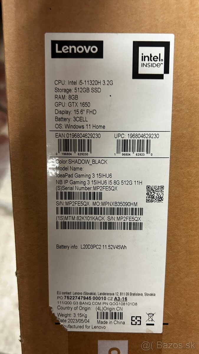 Lenovo IdeaPad Gaming3 - 6