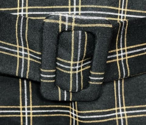 Dámsky čierny top/tričko s krátkym rukávom a opaskom (Zara) - 6