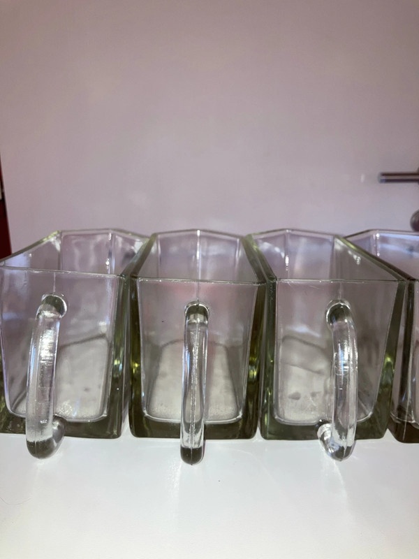 5 ks Sklenena doza, nadoba, zasobnik na pochutiny - 6