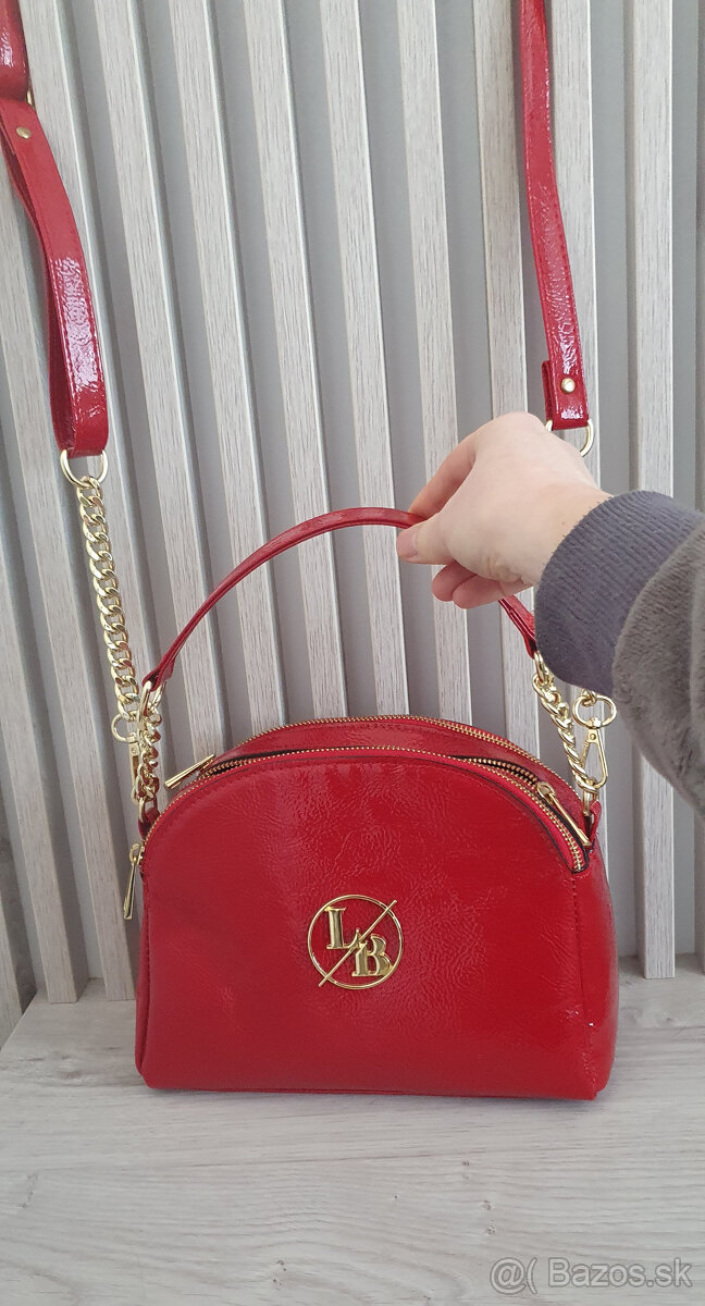 Nová červená LB kabelka - 6