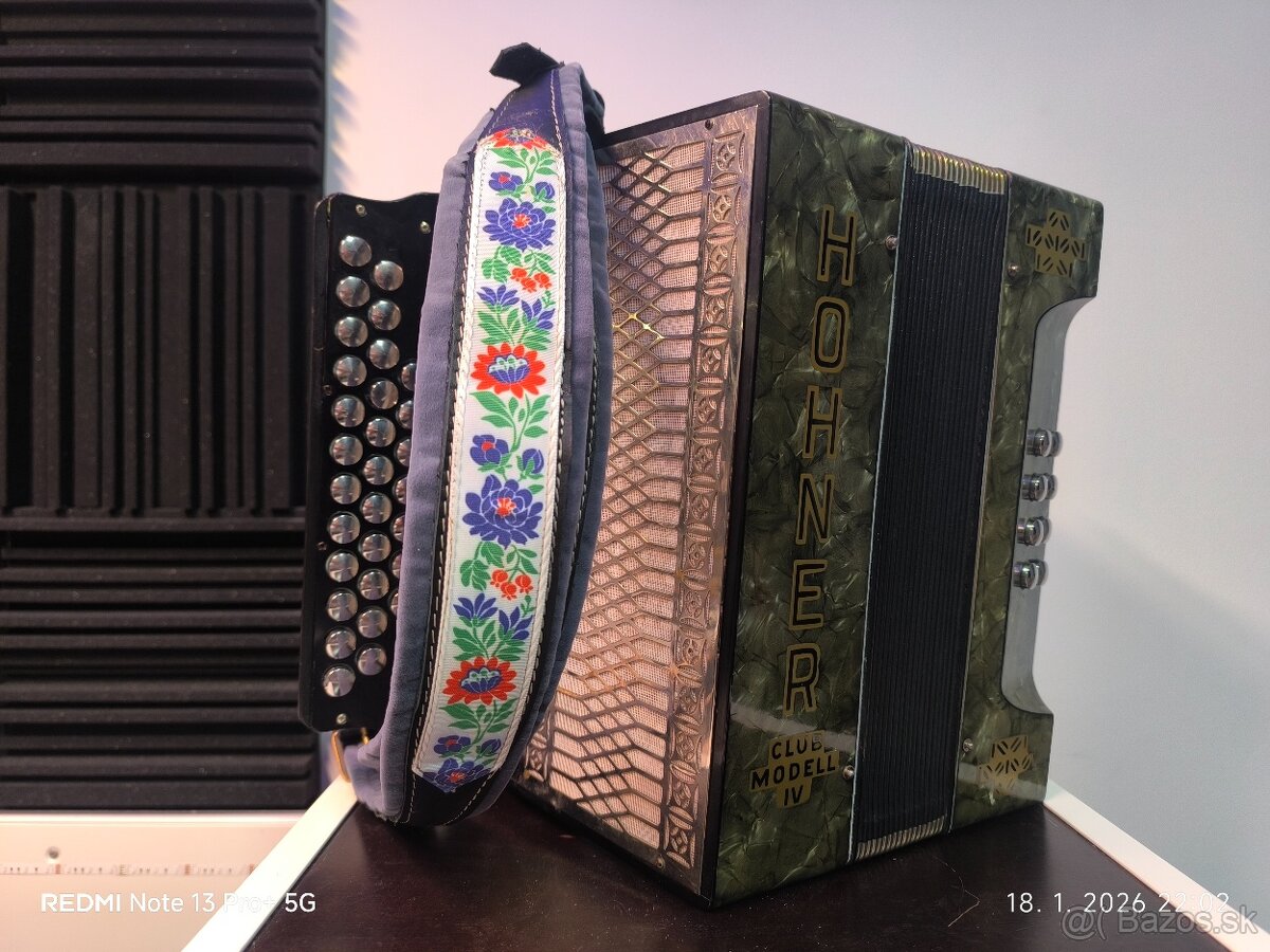Predám heligonku HOHNER Club IV - 6