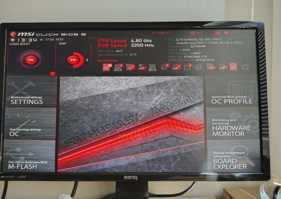 Herná doska MSI Z270 GAMING M3 | Intel Z270 | socket 1151 - 6