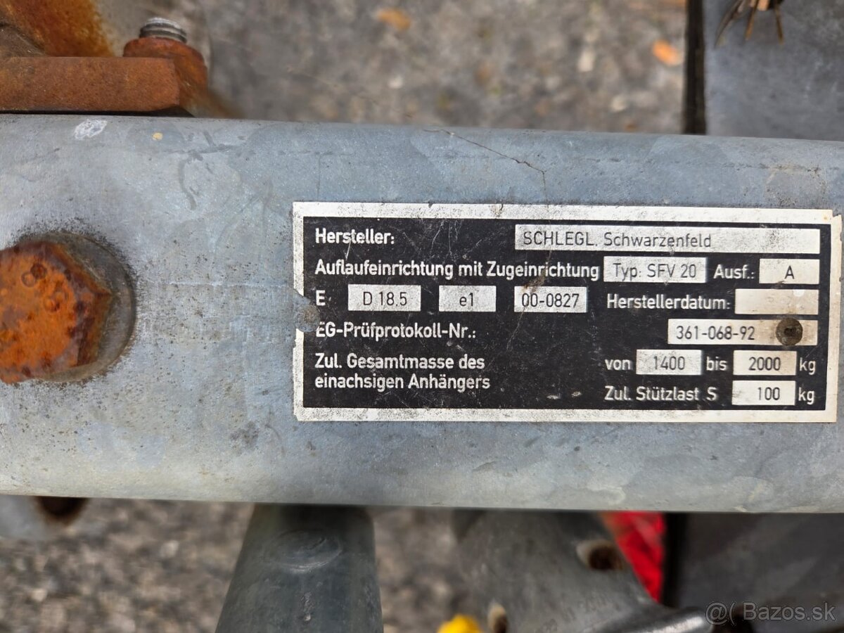 Dvojnapravový vozík 2000kg - 6