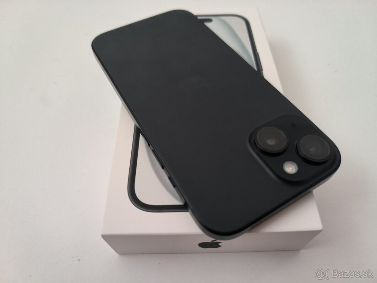 apple iphone 15 128gb Midnight / Batéria 100% - 6