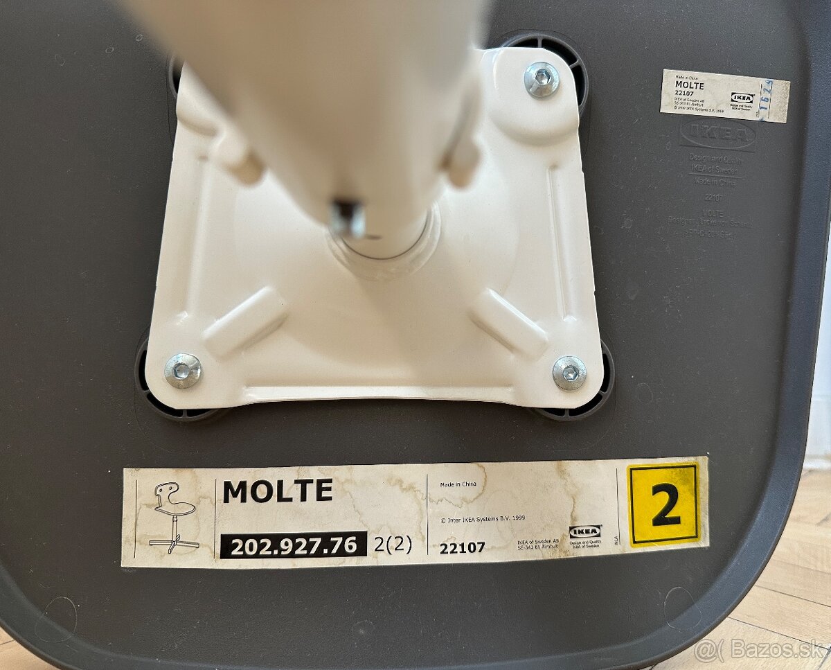 IKEA detská stolička MOLTE grey za 10eu - 6