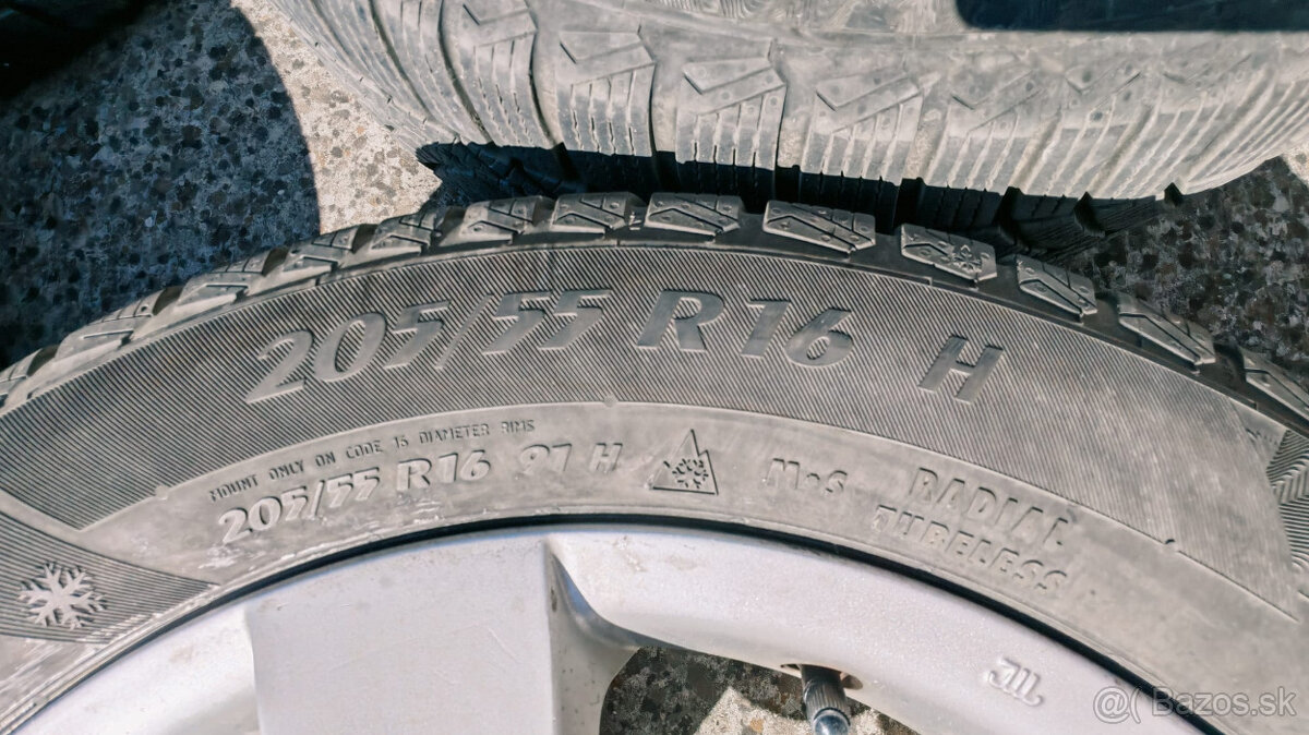 Disky + zimné pneumatiky 205/55 R16 - 6