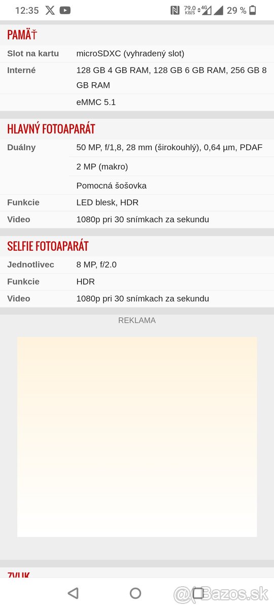 Xiaomi Poco C65. 6gb/128gb+micro SDHC. Čierna farba. - 6