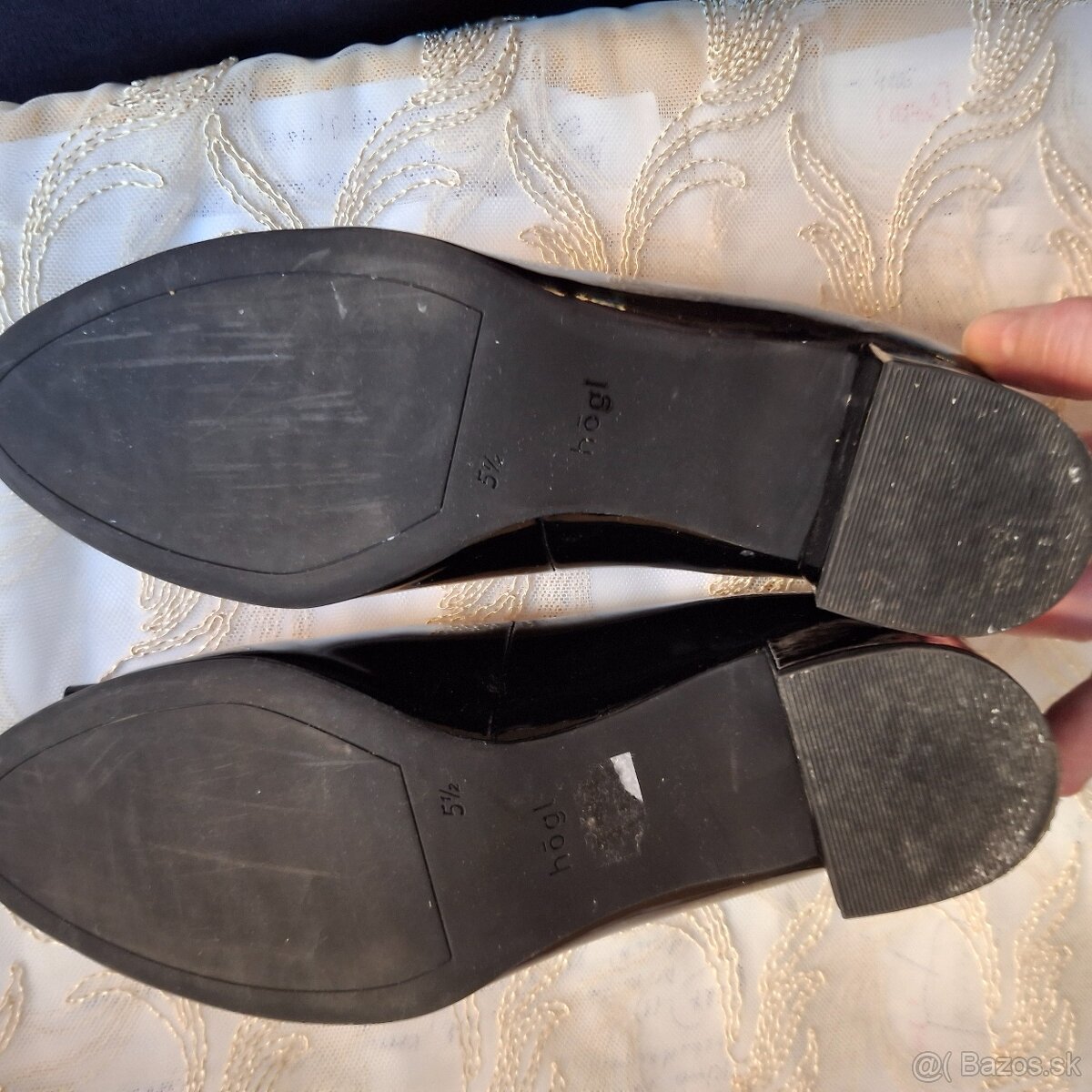 kožene lakové lodičky Ĥögl, č. 5,5 - 6