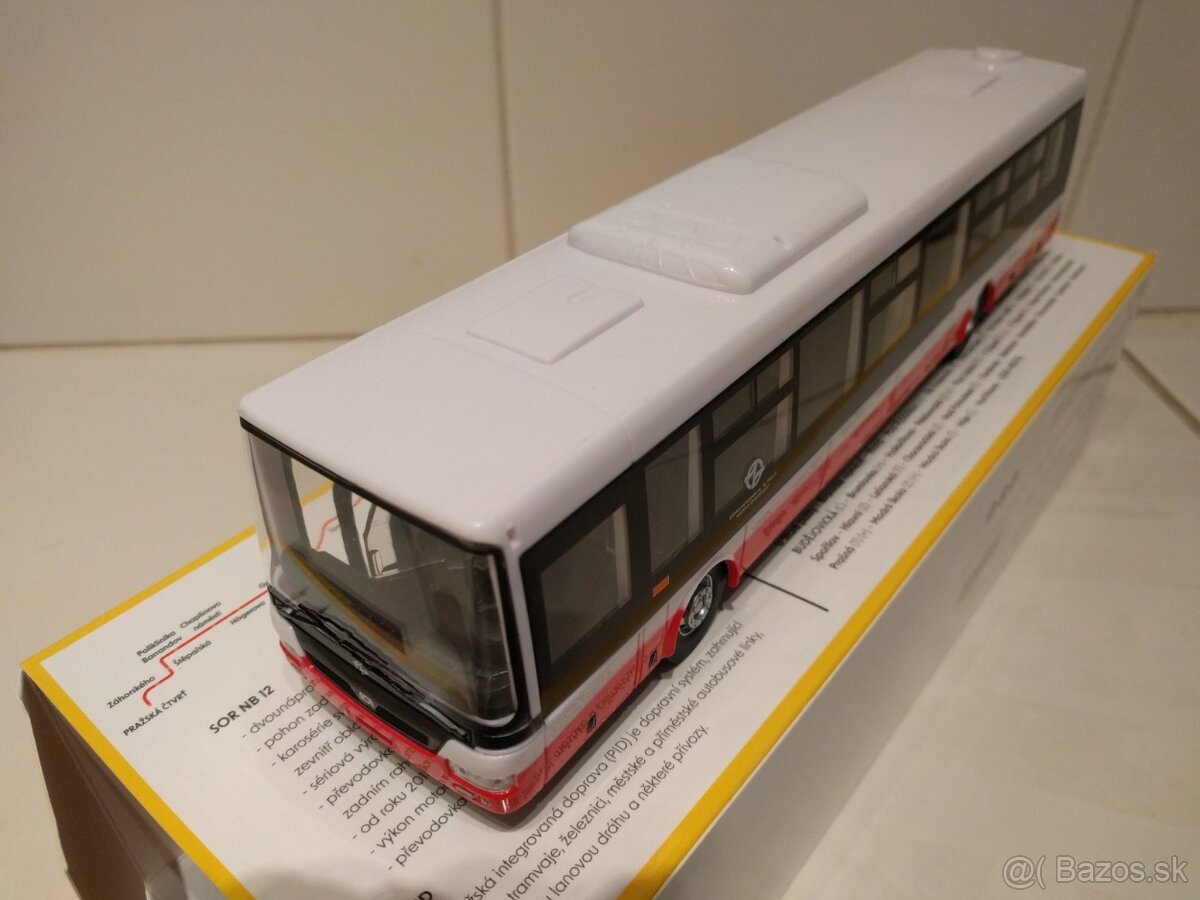 Model ABREX 1:43 - autobus SOR NB 12 - DP Praha - 6