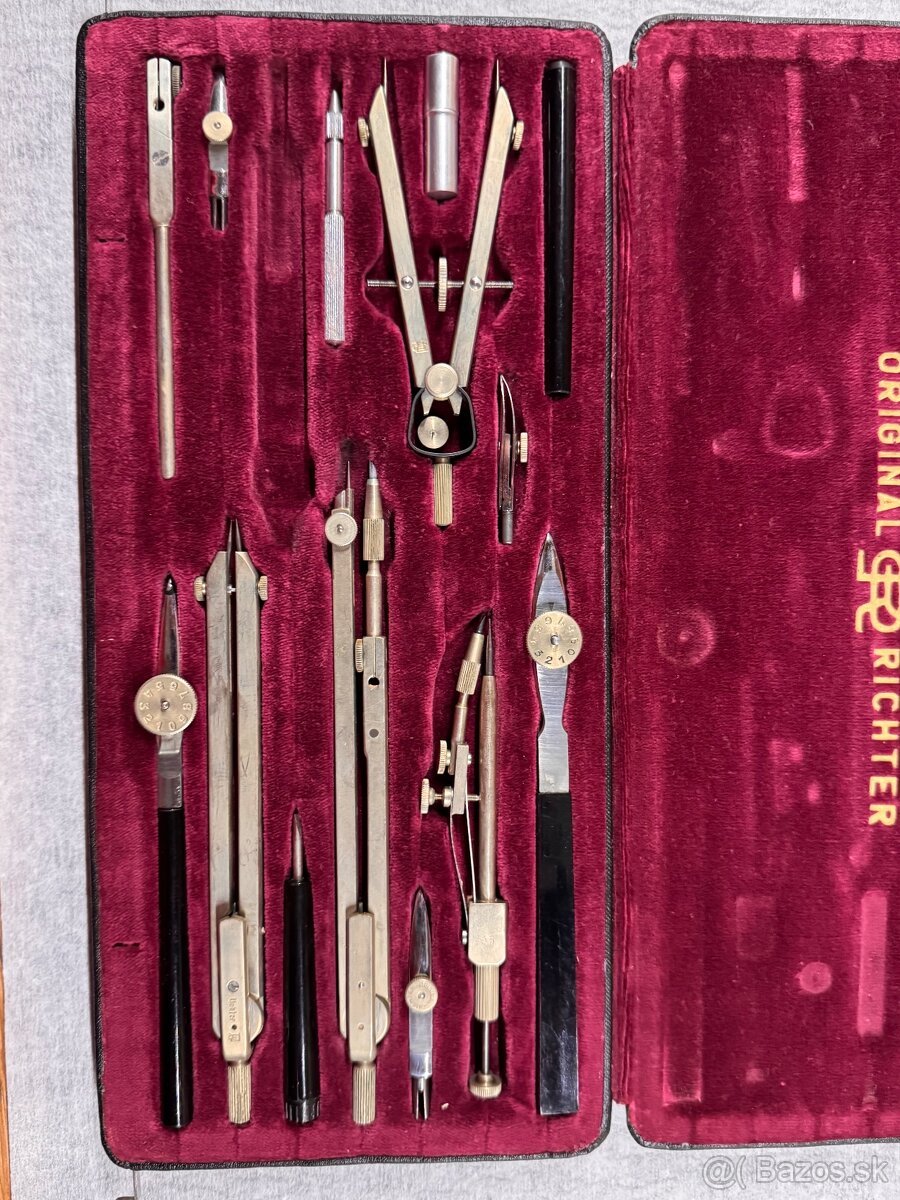 Stará rýsovací sada KOPERNIKUS IX, originál Richter - 6