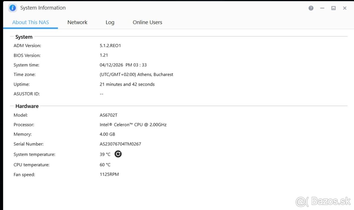 Úložisko Asustor + 2 disky - 6