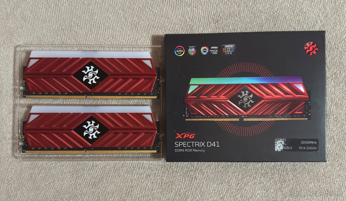 32GB XPG DDR4 3200mhz CL16 8GB RGB RAM STICKS - 4x8GB kit - 6