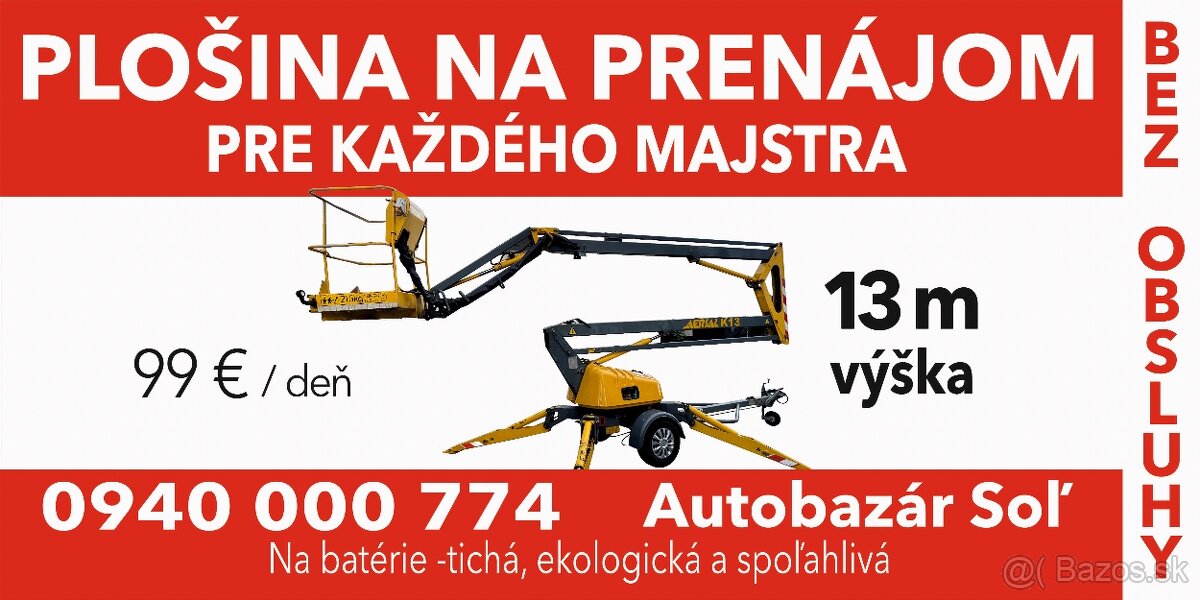 Plosina 12,5 - 13,5 - 20m vyska - 6