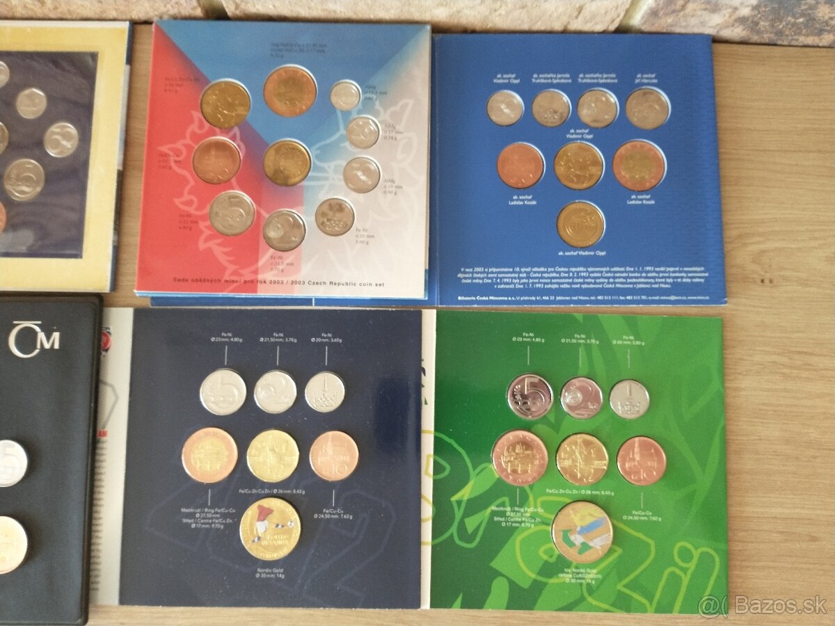 SK, CZ sady mincí bk, proof - 6