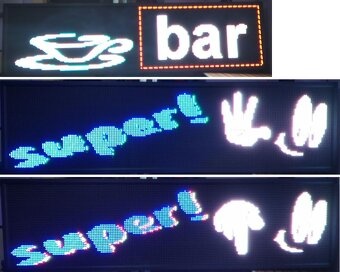 Farebná LED reklama displej pútač panel 200x40cm - 6