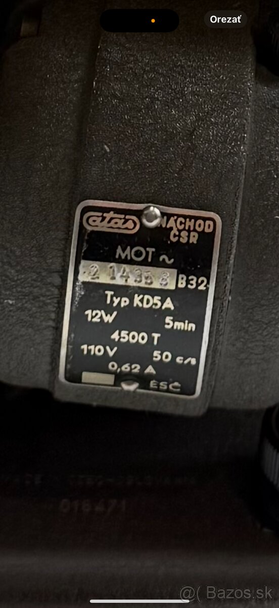 Starožitná premietačka Meopta ATAS KD5A 1950 - top stav - 6