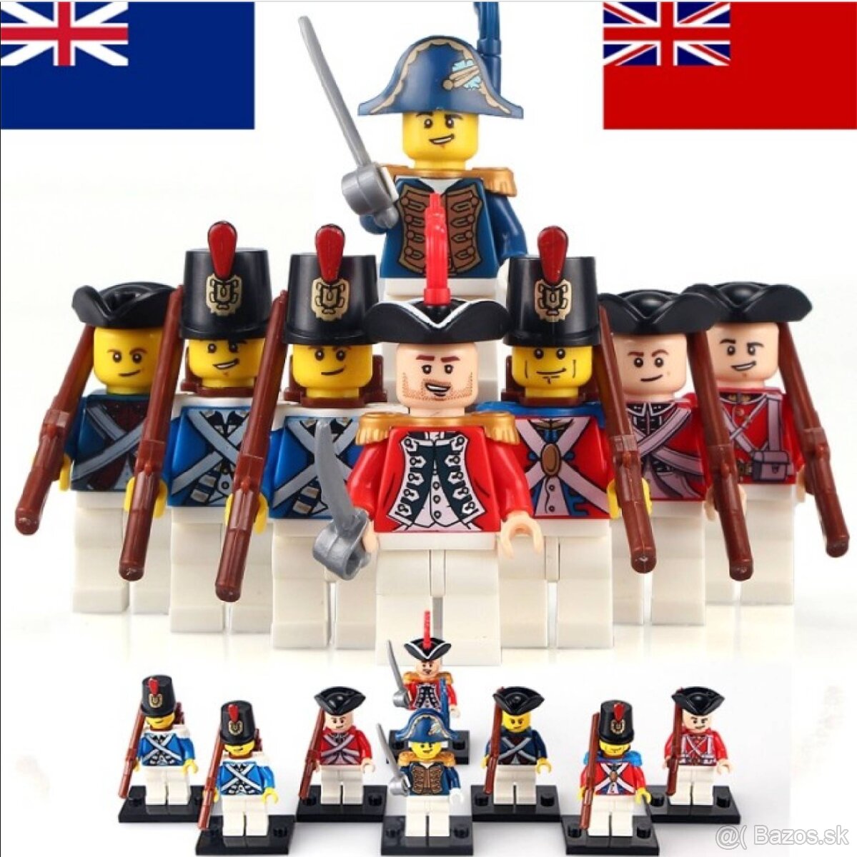 Figúrky piráti (8ks) - typ lego, nové nehrané - 6