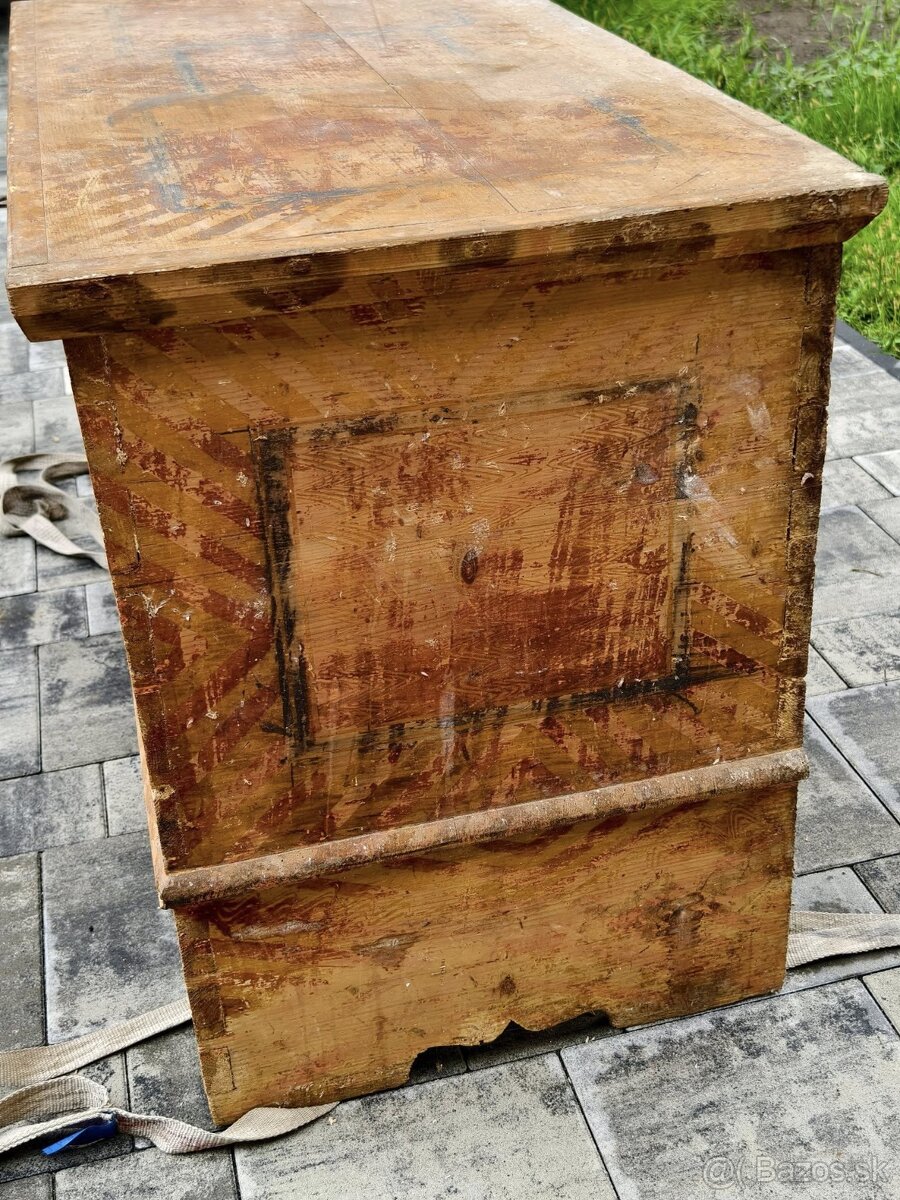 Stará drevená truhlica - 6