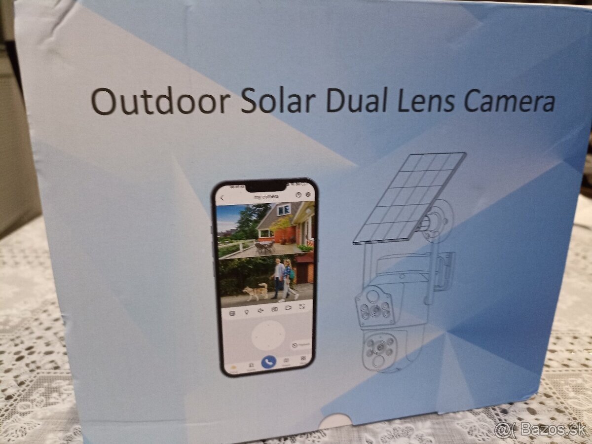 Solárna bezpečnostná wifi kamera, nová - 6