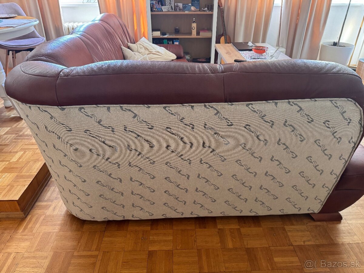 Kožená mohutná sedačka - 6