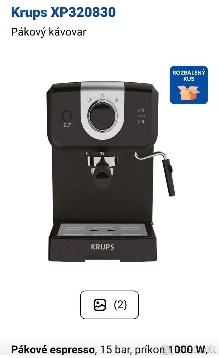 Kávovar pákový KRUPS - 6