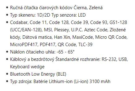 Čítačka (snímač) kódov Zebra DS3678 - 6