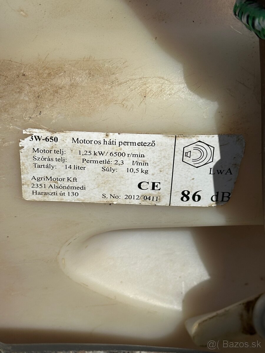 Postrekovač Agrimotor 3W-650 - 6