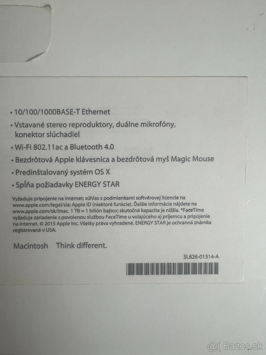Apple iMac 27'', mid 2015 + myš a klávesnica - 6