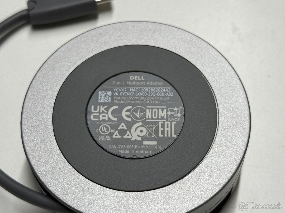 Dell dokovacia stanica usb c - 7v-1 nová - originálna - 6