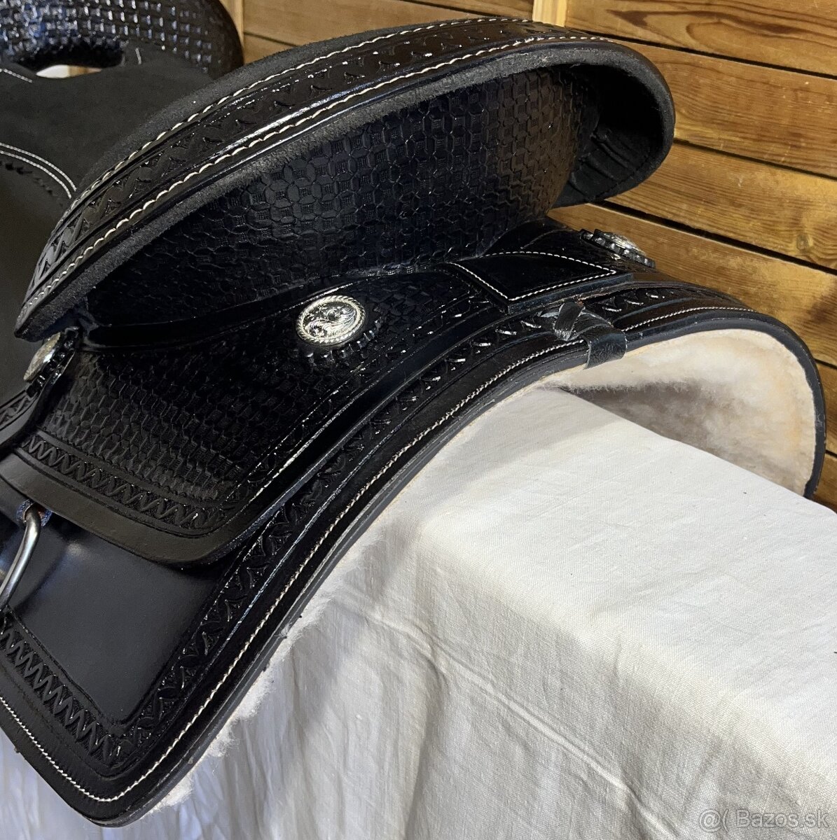 Westernový sedlový komplet 9) černý - 6