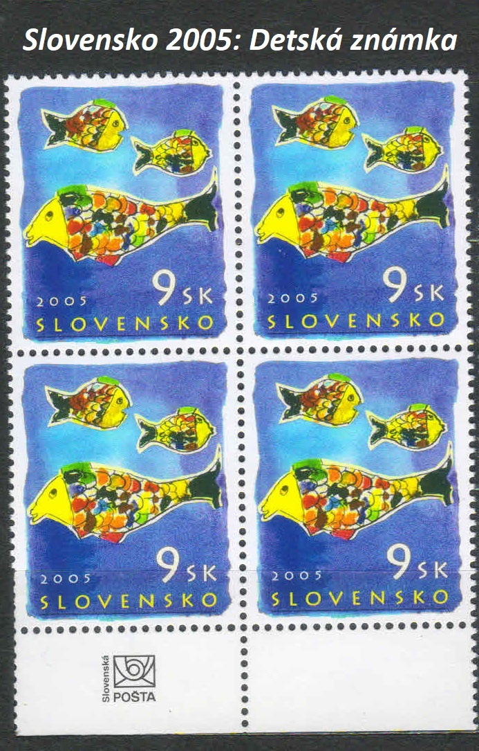 Poštové známky, filatelia: Slovensko, štvorbloky - 6