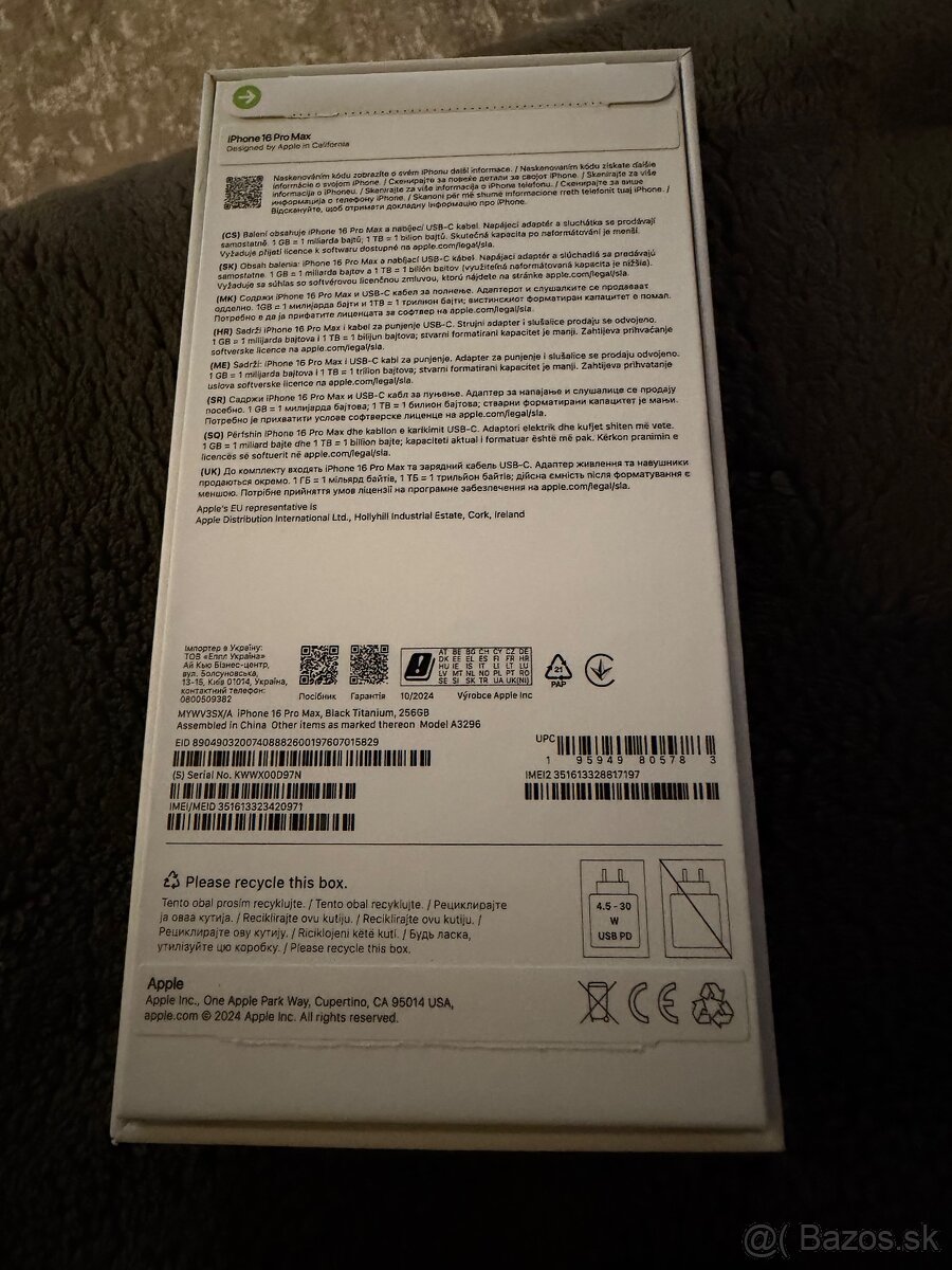 iPhone 16 Pro Max 256Gb Titanium Black - 6