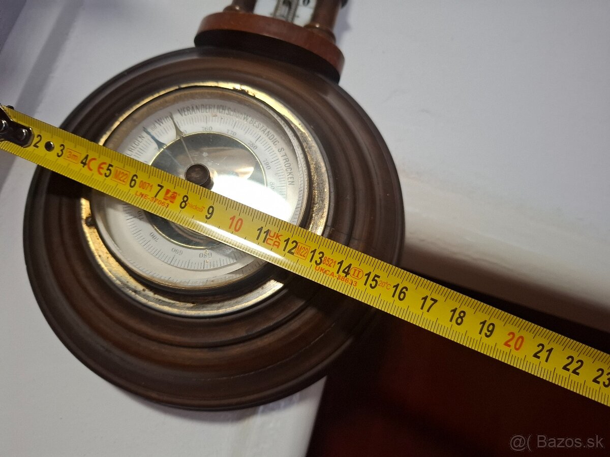 Predám starožitný barometer s teplomerom r.1900 - 6