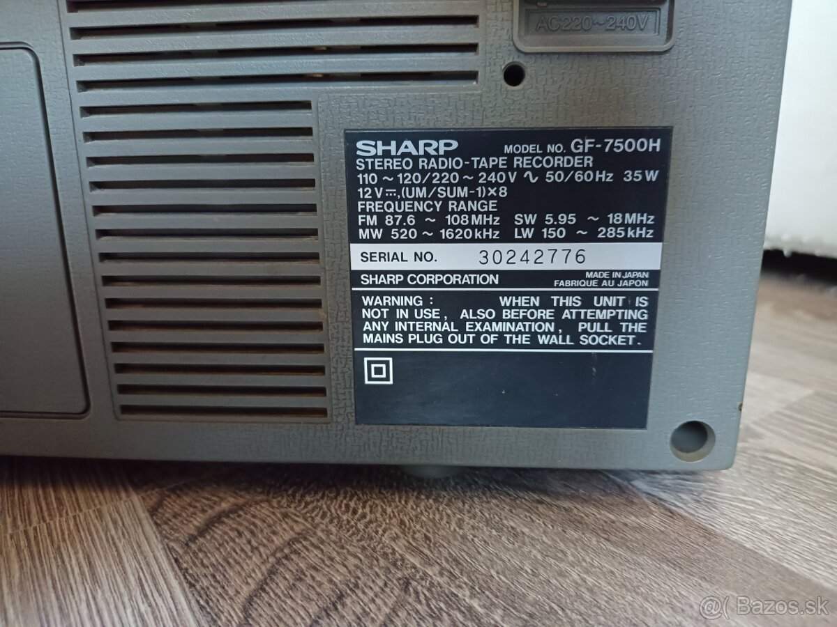 Sharp GF7500,top stav Japan - 6