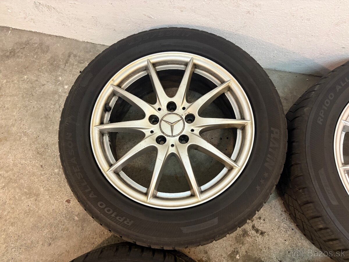 Celoroční alu Mercedes R17 235/55r17 - 6