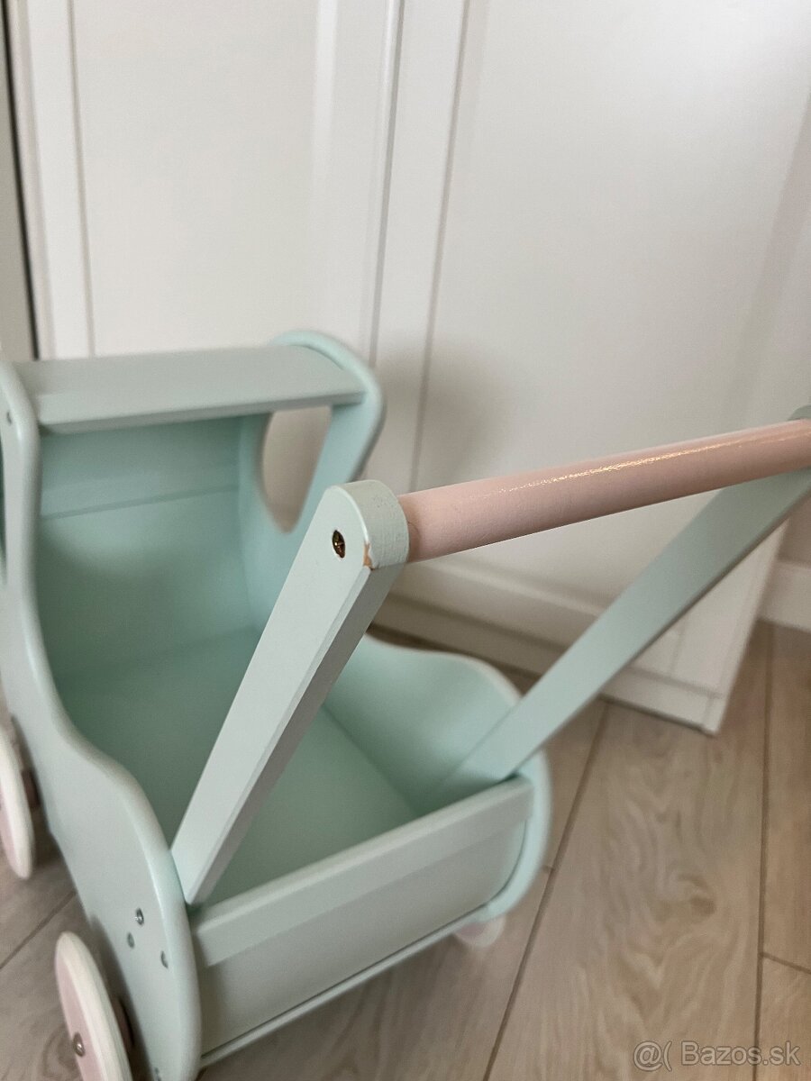 Predám drevený detský kočík - 6