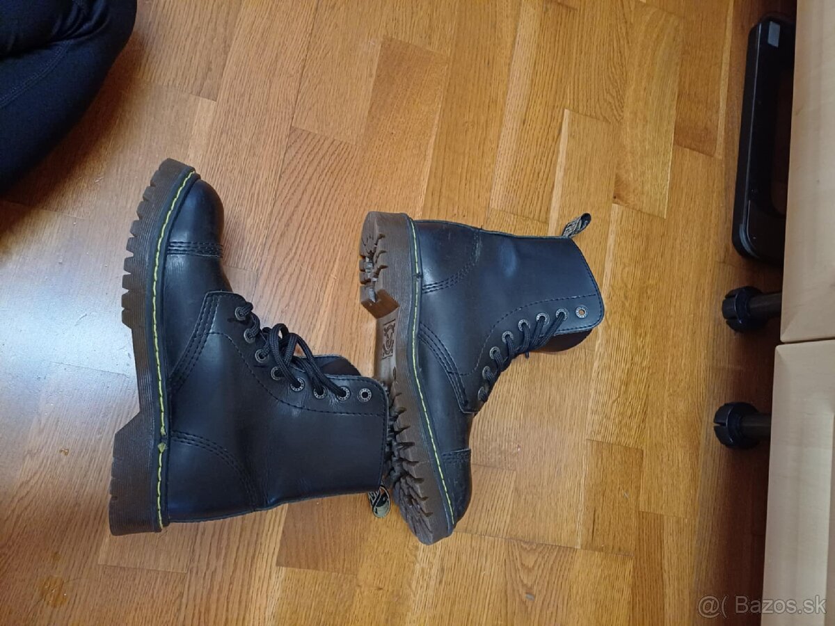 Kožené dámske topanky Steel 39 bez oceľovej špičky / punkové - 6