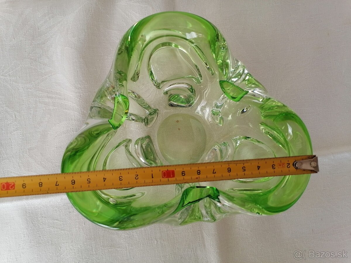 Hutné sklo - zelené - 6