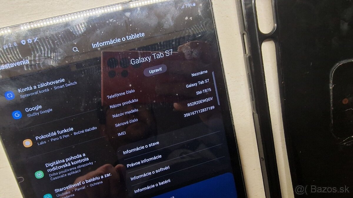 Tablet Samsung Galaxy S7 + obaly a pero - 6