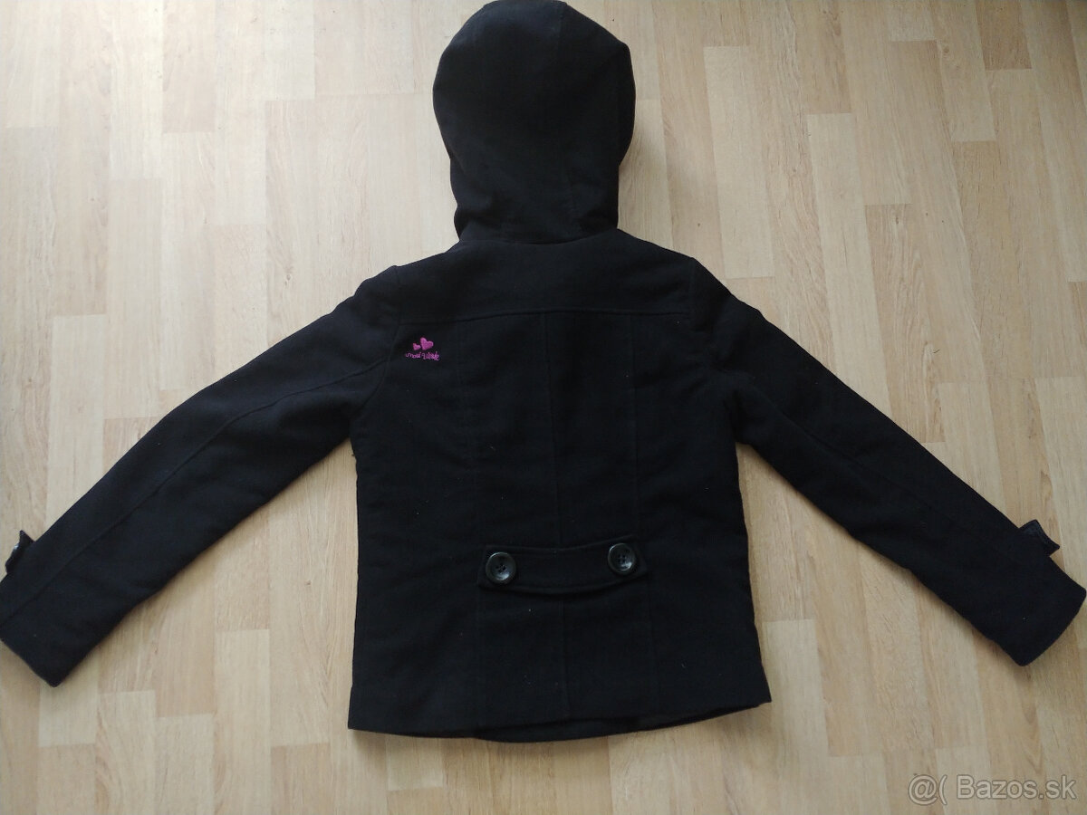 Damska flausova zimna bunda s extra velkou kapucnou, M - 6