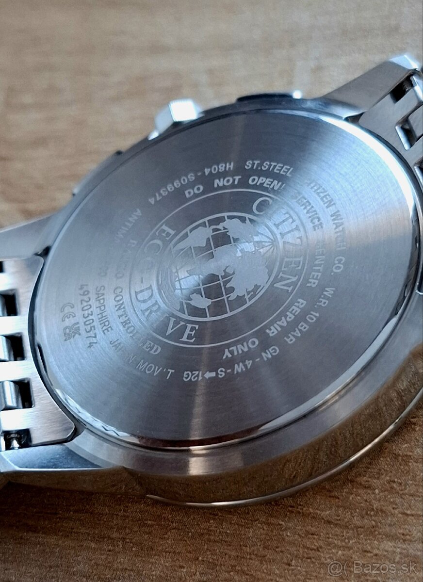 CITIZEN - Radio controlled H804, Eco-Drive, 43 mm modré - 6