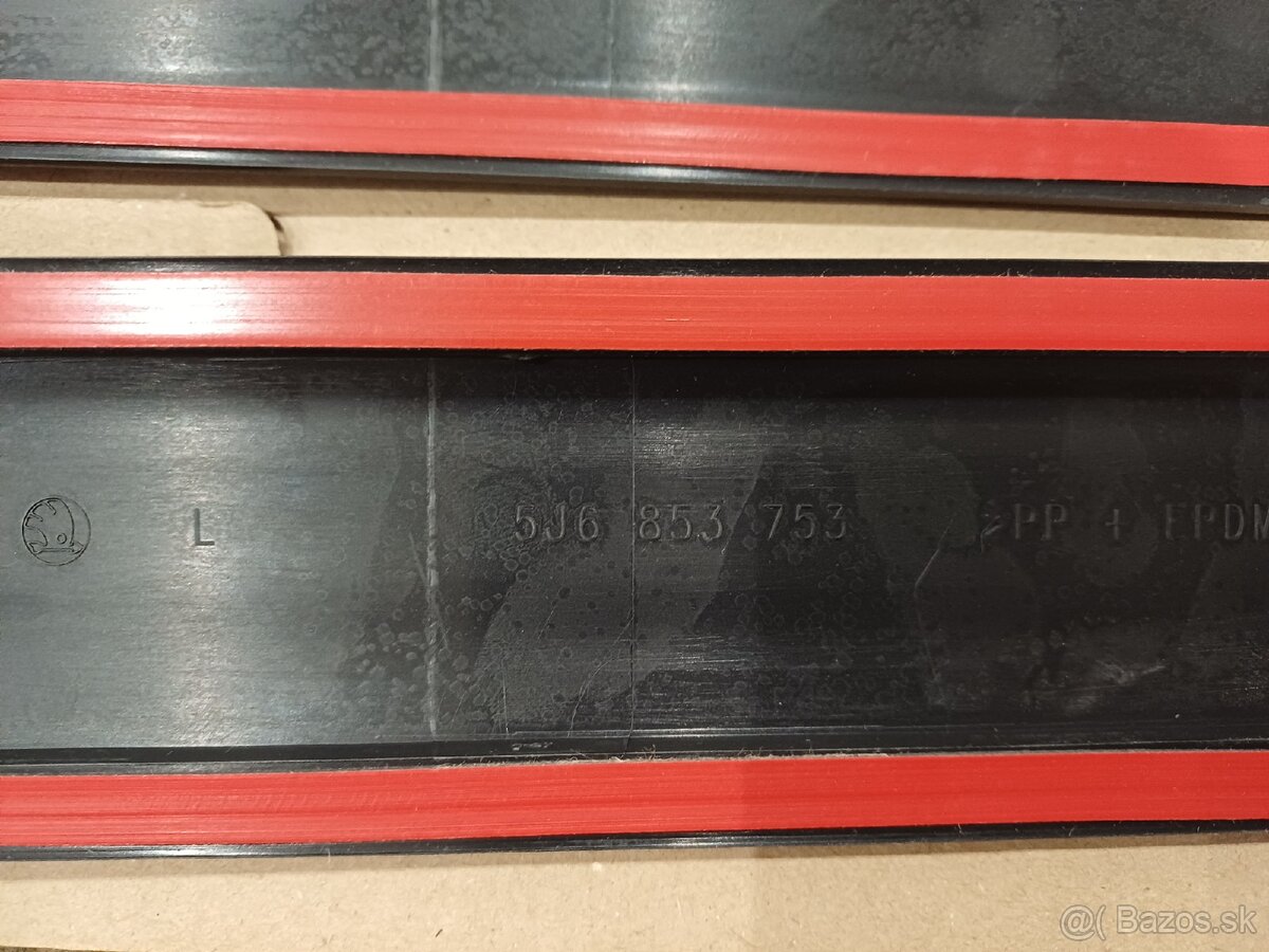 Škoda Fabia II bočné lišty dverí - 6