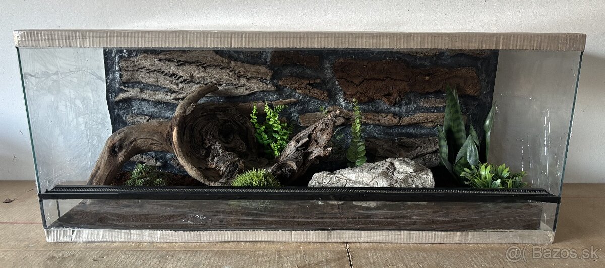 Terárium 100x40x40 s 3D stenou - 6