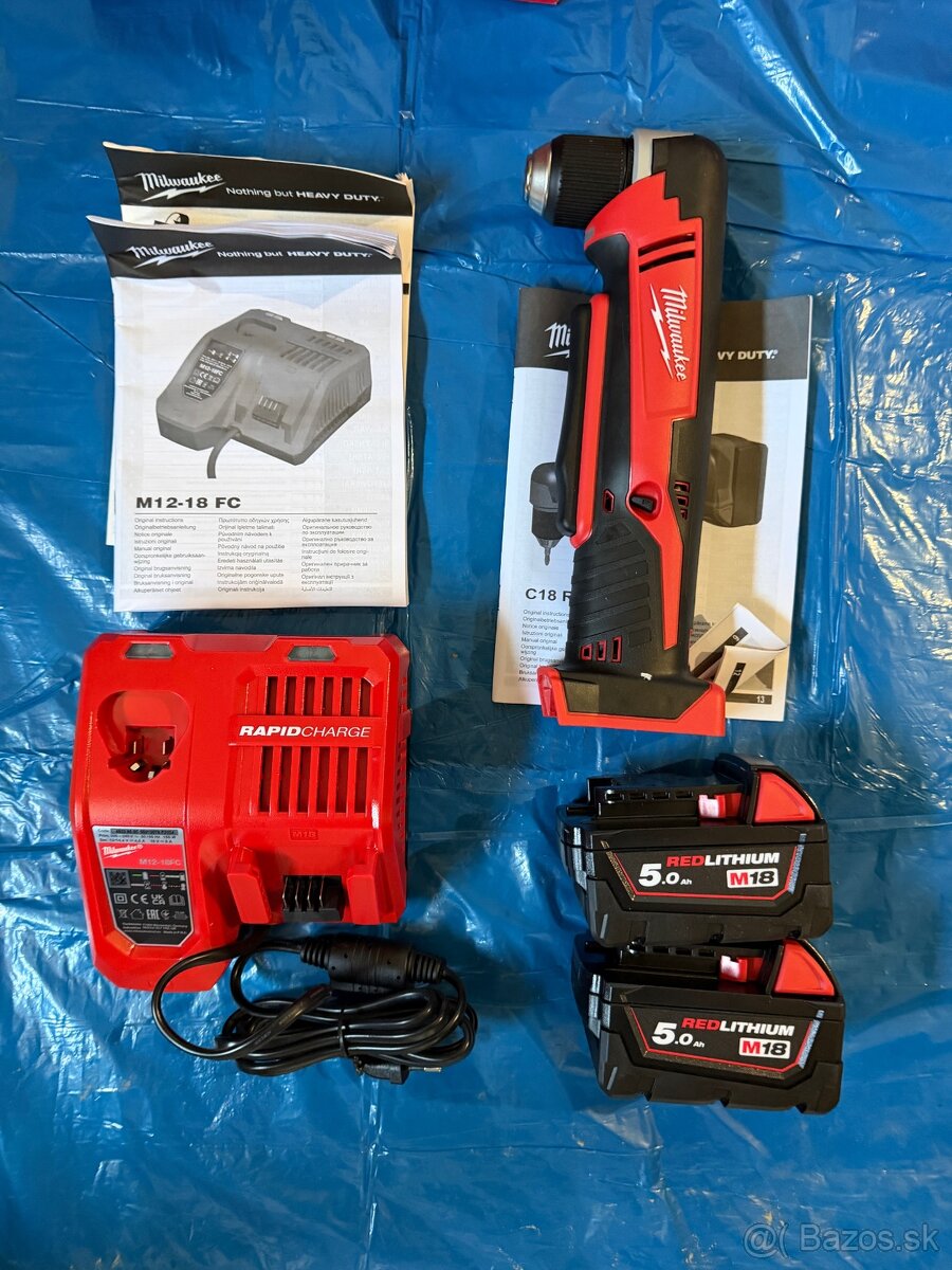 Aku pravouhlá vrtačka Milwaukee - 6