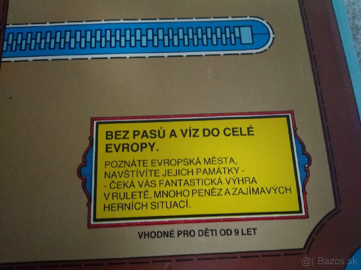 Retro spoločenská stolová hra - Cestujeme po Európe - 6